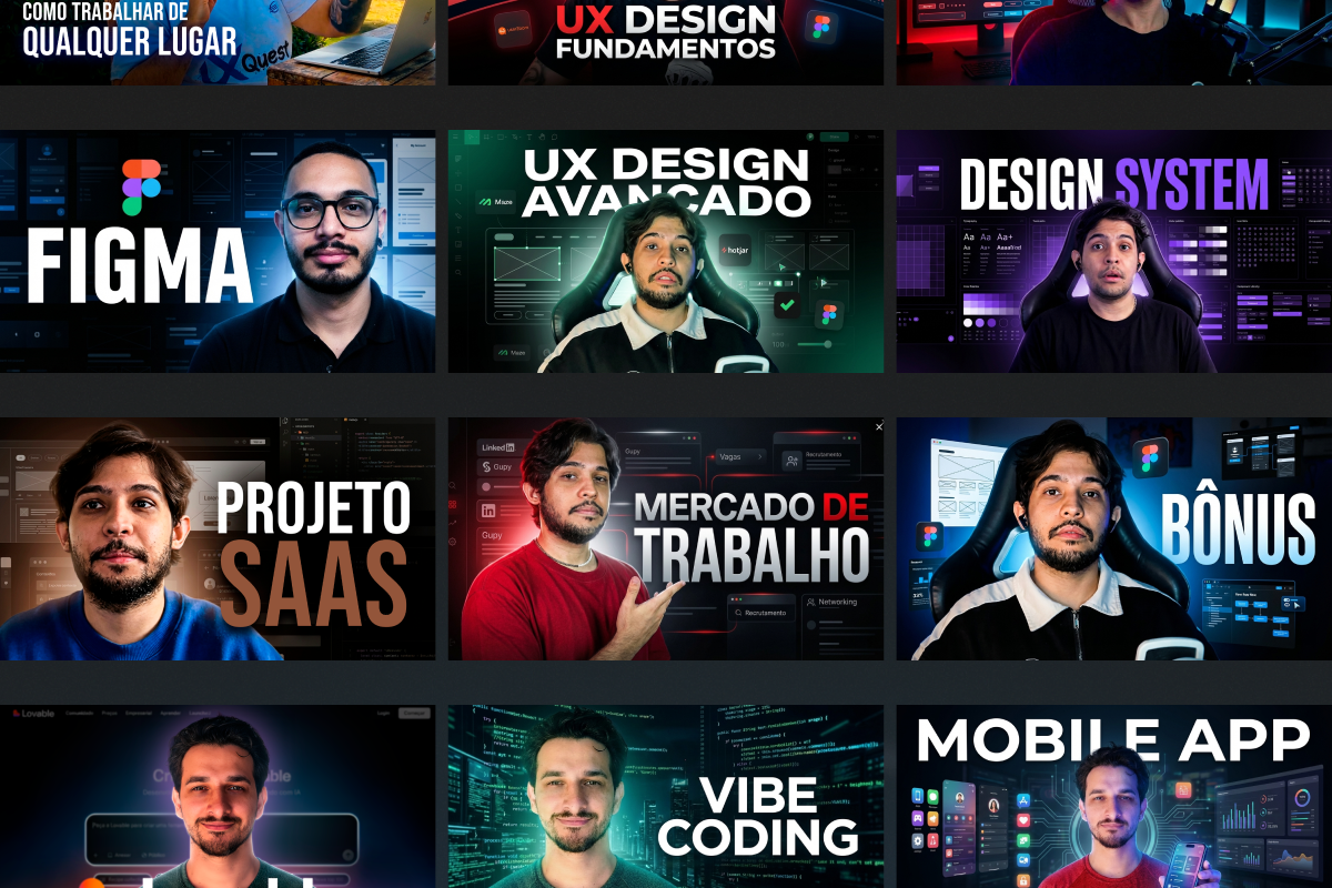 Conteúdo ilimitado - Etapa 5 da jornada de aprendizado UX/UI na UX Quest